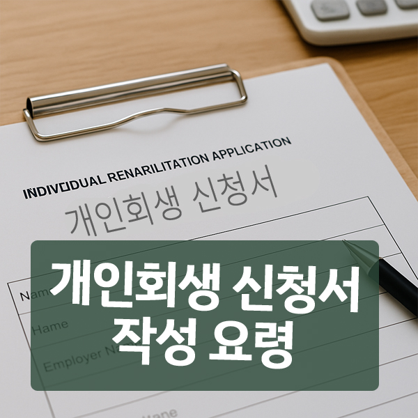 개인회생 신청서